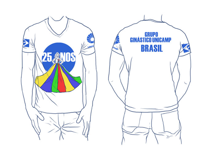 Camiseta Grupo Ginástico Unicamp